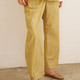 The Boxer Pant in Golden Stripe