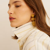 The Essential Shirt in Ivory Stripe