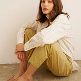 The Essential Shirt in Ivory Stripe