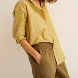 The Essential Shirt in Golden Stripe