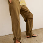 The San Diego Sandal in Olive Metallic