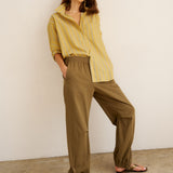 The Essential Shirt in Golden Stripe