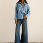The Coming and Going Jean in Marine Indigo