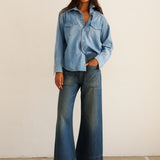 The Coming and Going Jean in Marine Indigo