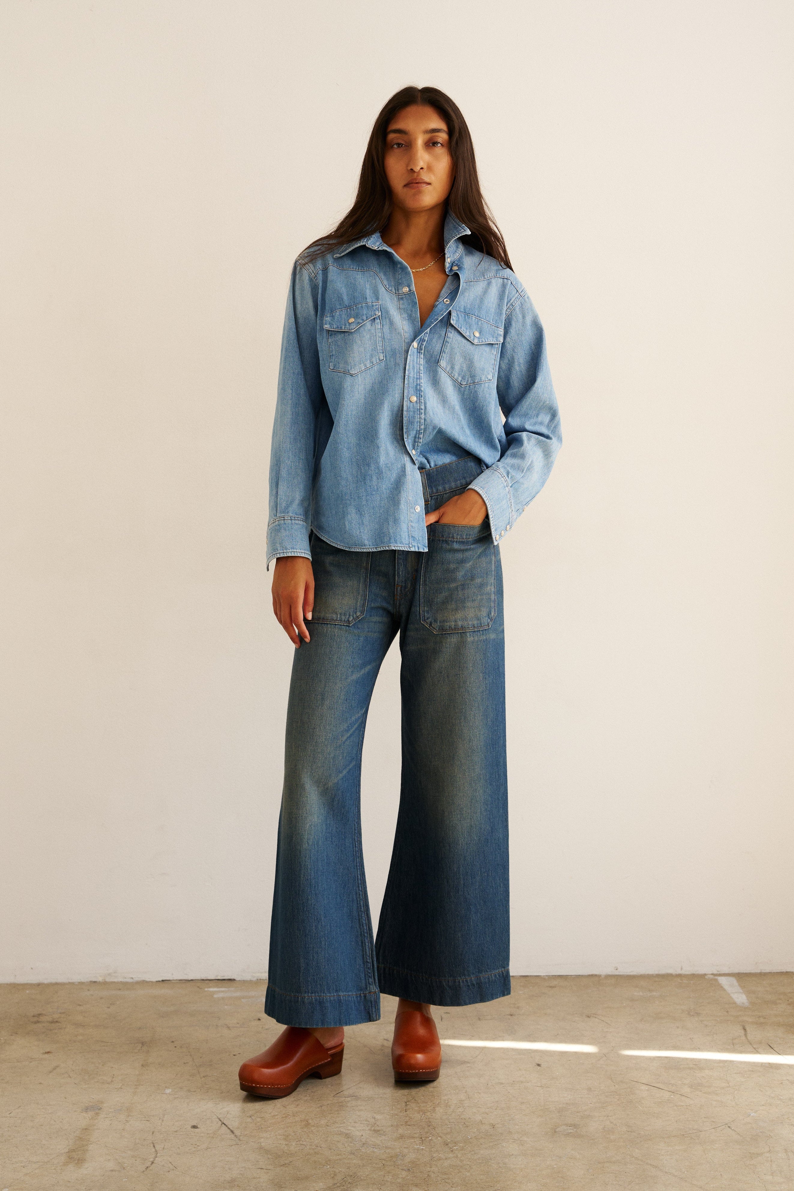 The Coming and Going Jean in Marine Indigo