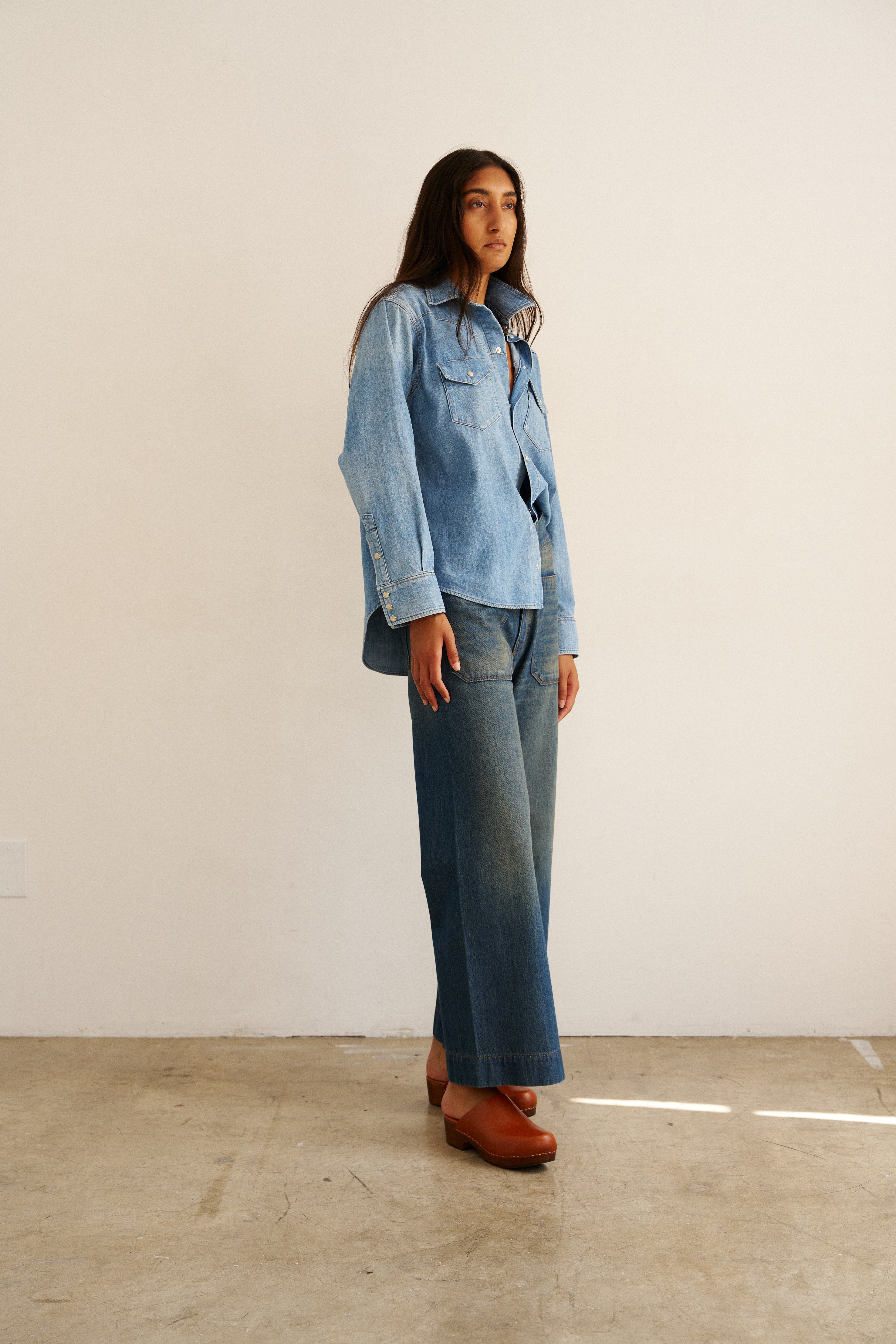 The Coming and Going Jean in Marine Indigo