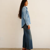 The Loretta Western Shirt in Timeworn Indigo