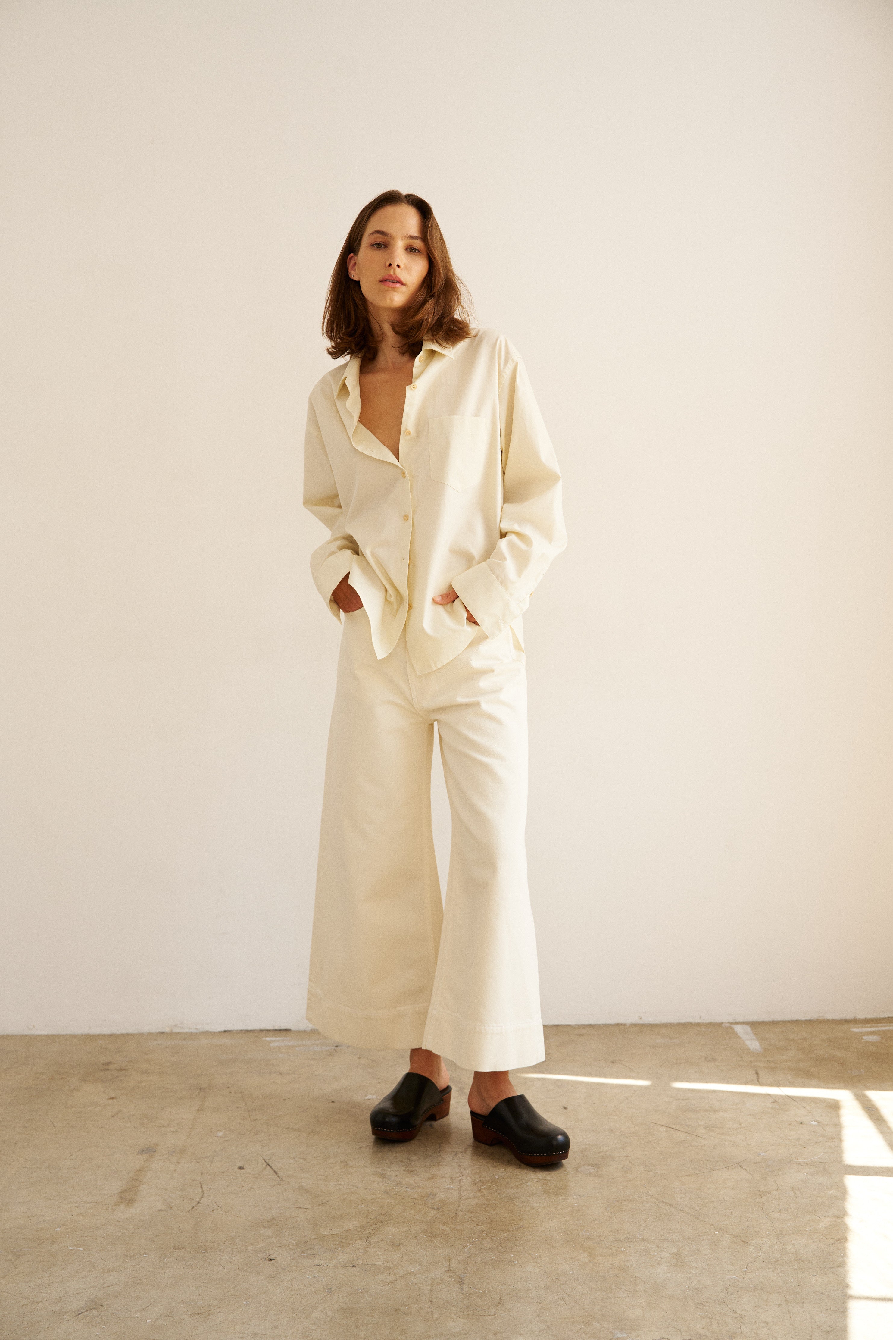 The Weekend Shirt in Ecru