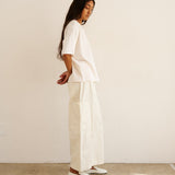 The Draped Tee in White