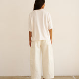 The Draped Tee in White