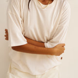 The Draped Tee in White