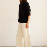 The Draped Tee in Black