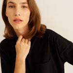 The Draped Tee in Black