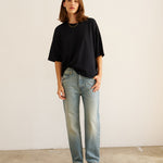 The Draped Tee in Black