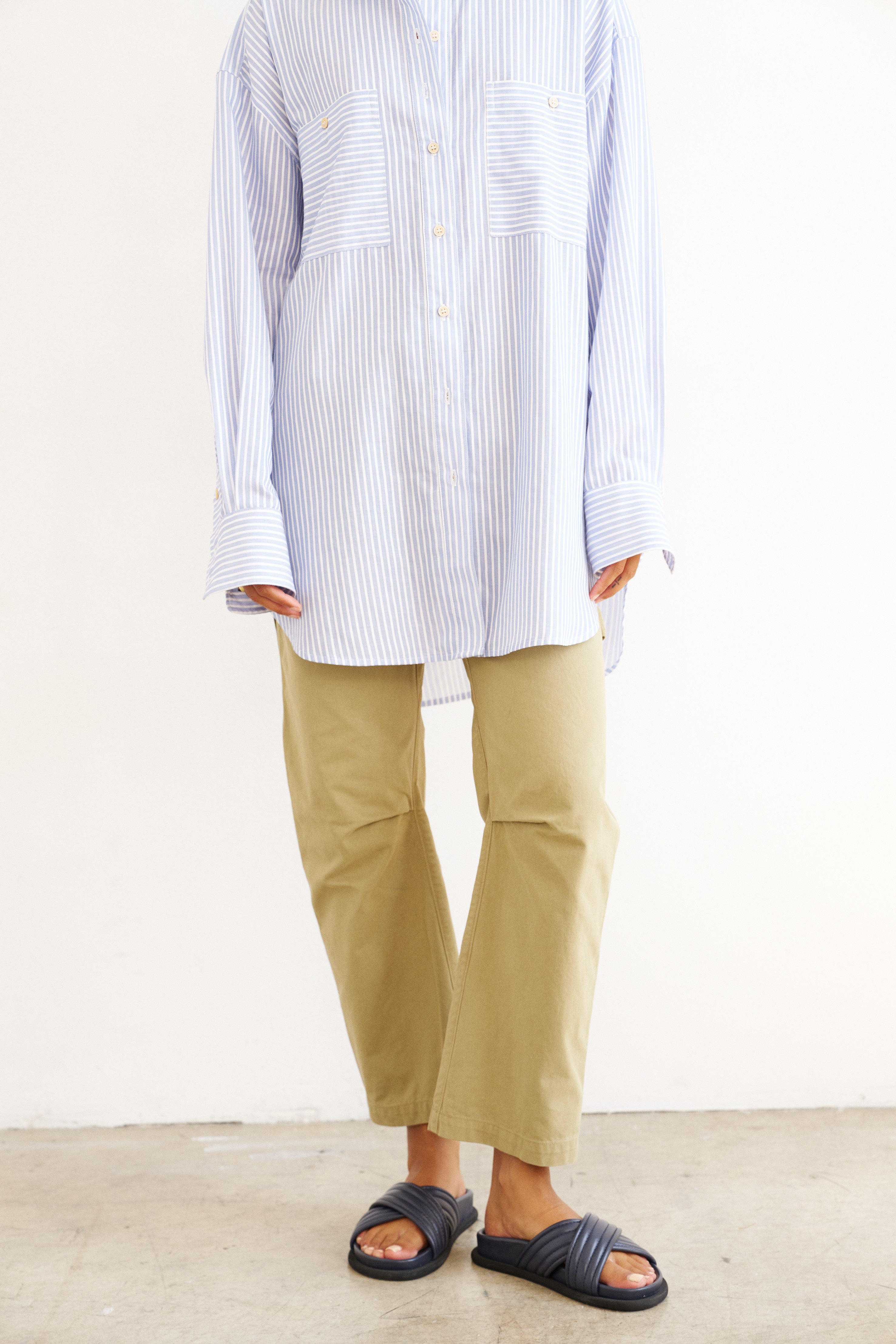 The Artist Shirt in Baby Blue Stripe