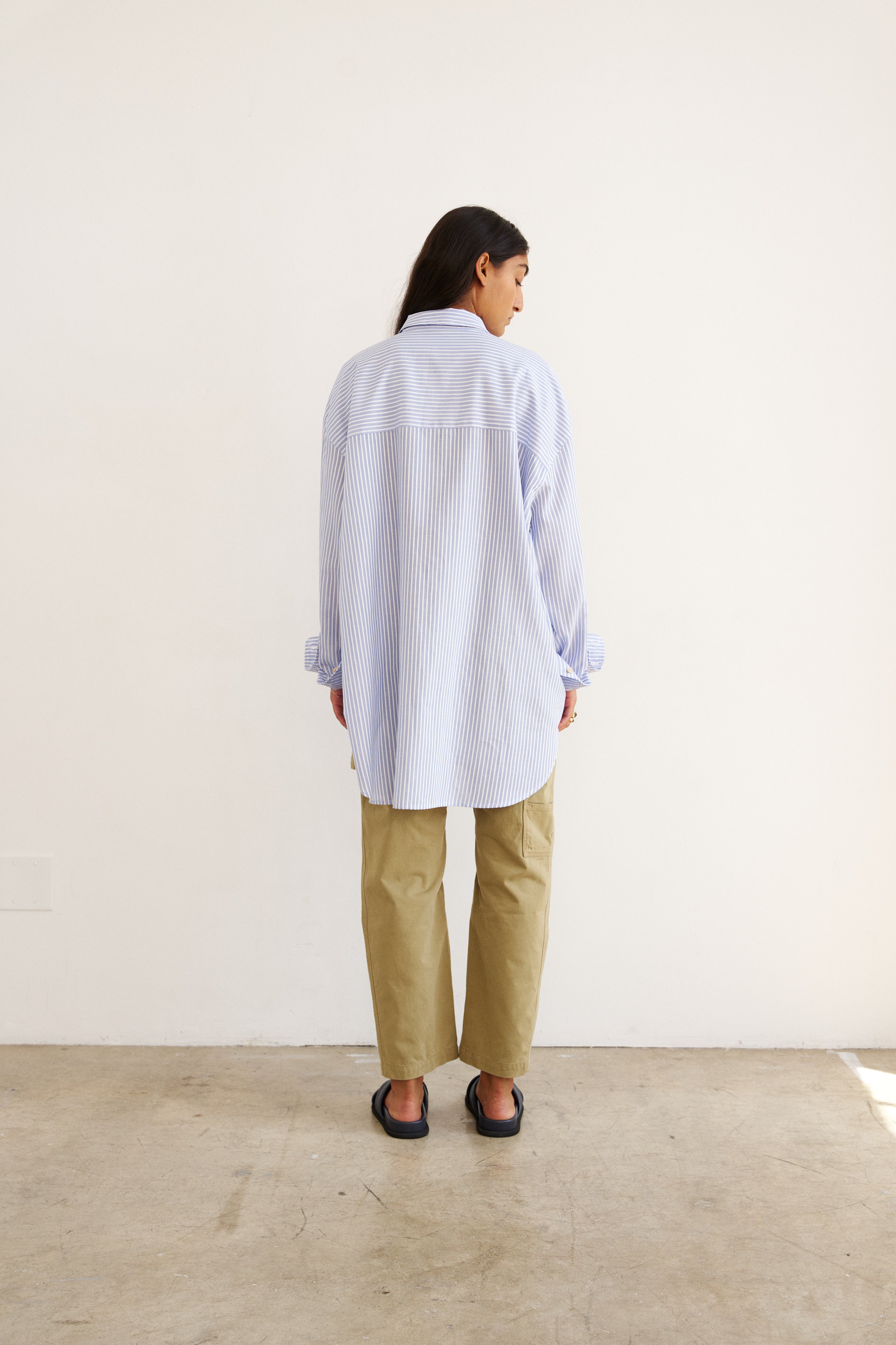 The Artist Shirt in Baby Blue Stripe
