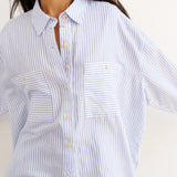 The Artist Shirt in Baby Blue Stripe