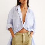 The Artist Shirt in Baby Blue Stripe