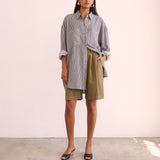The Pleat Short in Khaki