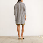 The Artist Shirt in Charcoal Stripe