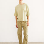 The Draped Tee in Pistachio