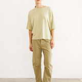 The Draped Tee in Pistachio