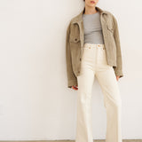 The Crease Jean in Ecru