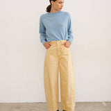 The Baggy Painter Crop in Butter