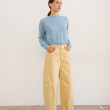 The Baggy Painter Crop in Butter