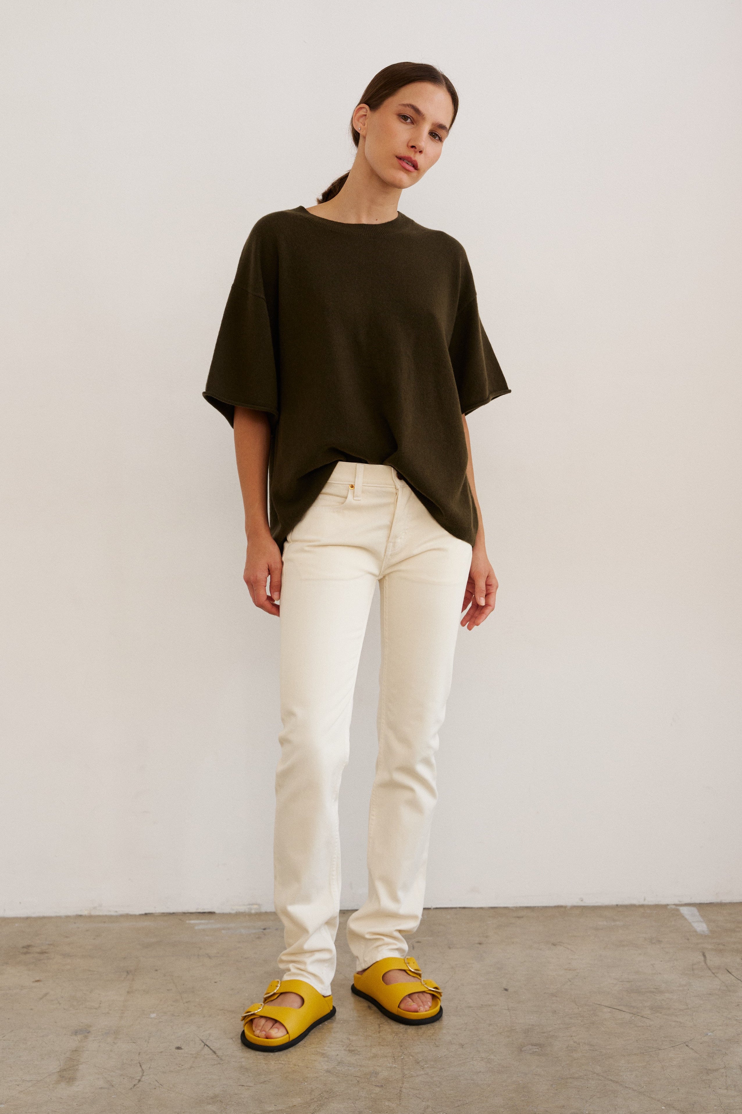 The Cashmere Tee in Loden