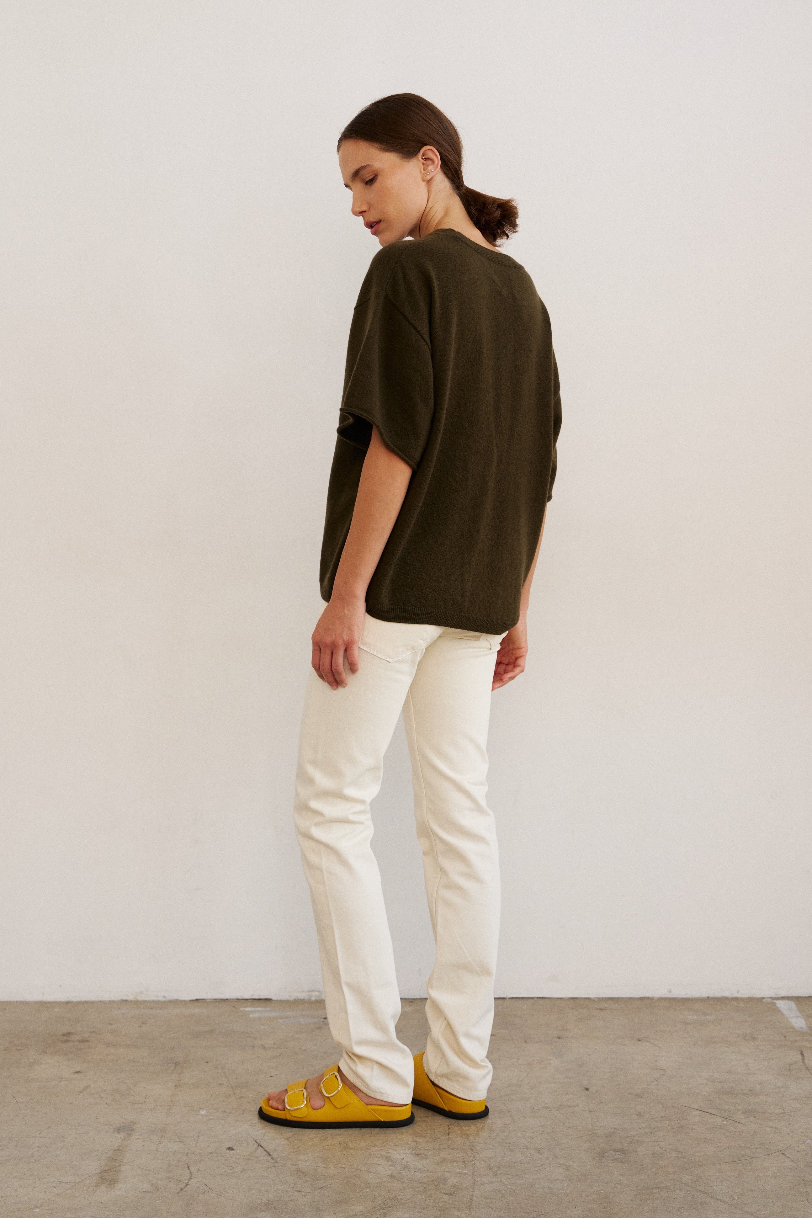 The Cashmere Tee in Loden