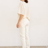 The Cashmere Tee in Creme