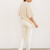 The Cashmere Tee in Creme