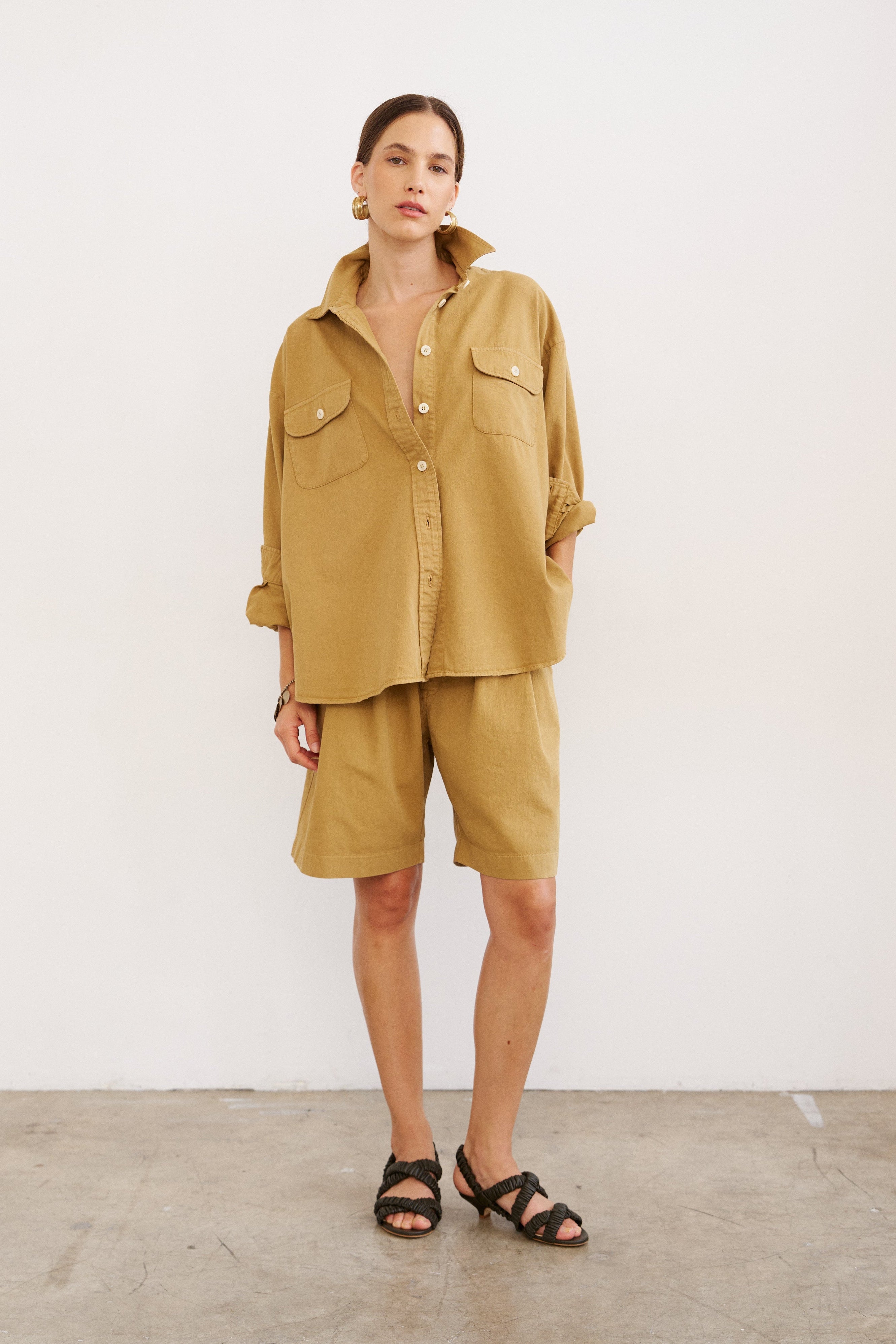 The Big Shirt in Tan