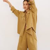 The Big Shirt in Tan