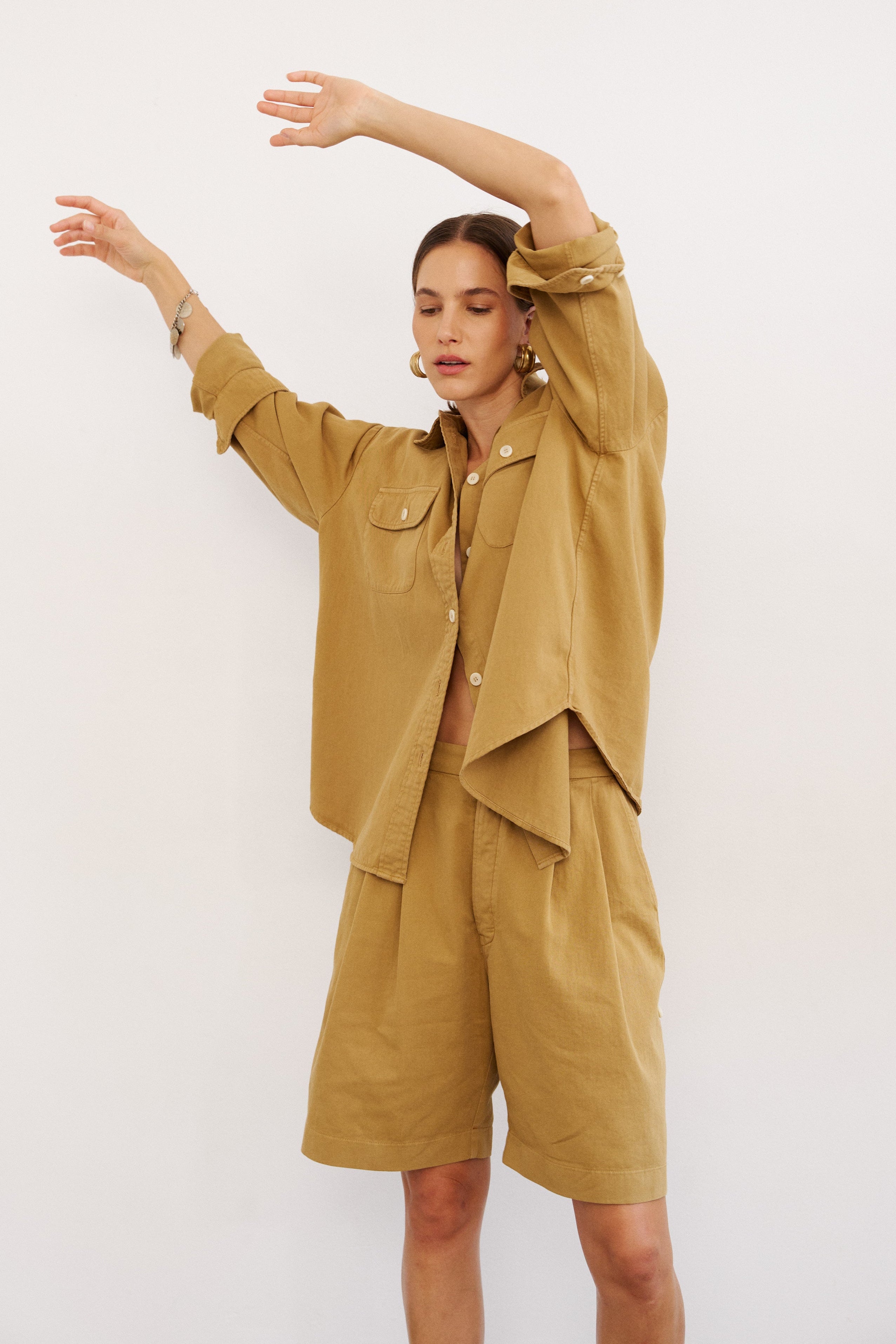 The Big Shirt in Tan