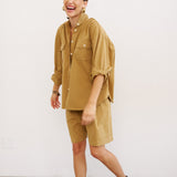 The Big Shirt in Tan