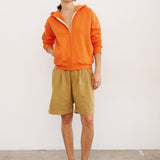 The Pleat Short in Tan