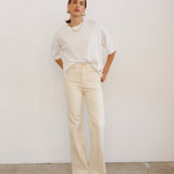 The Draped Tee in White