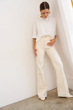 The Crease Jean in Ecru