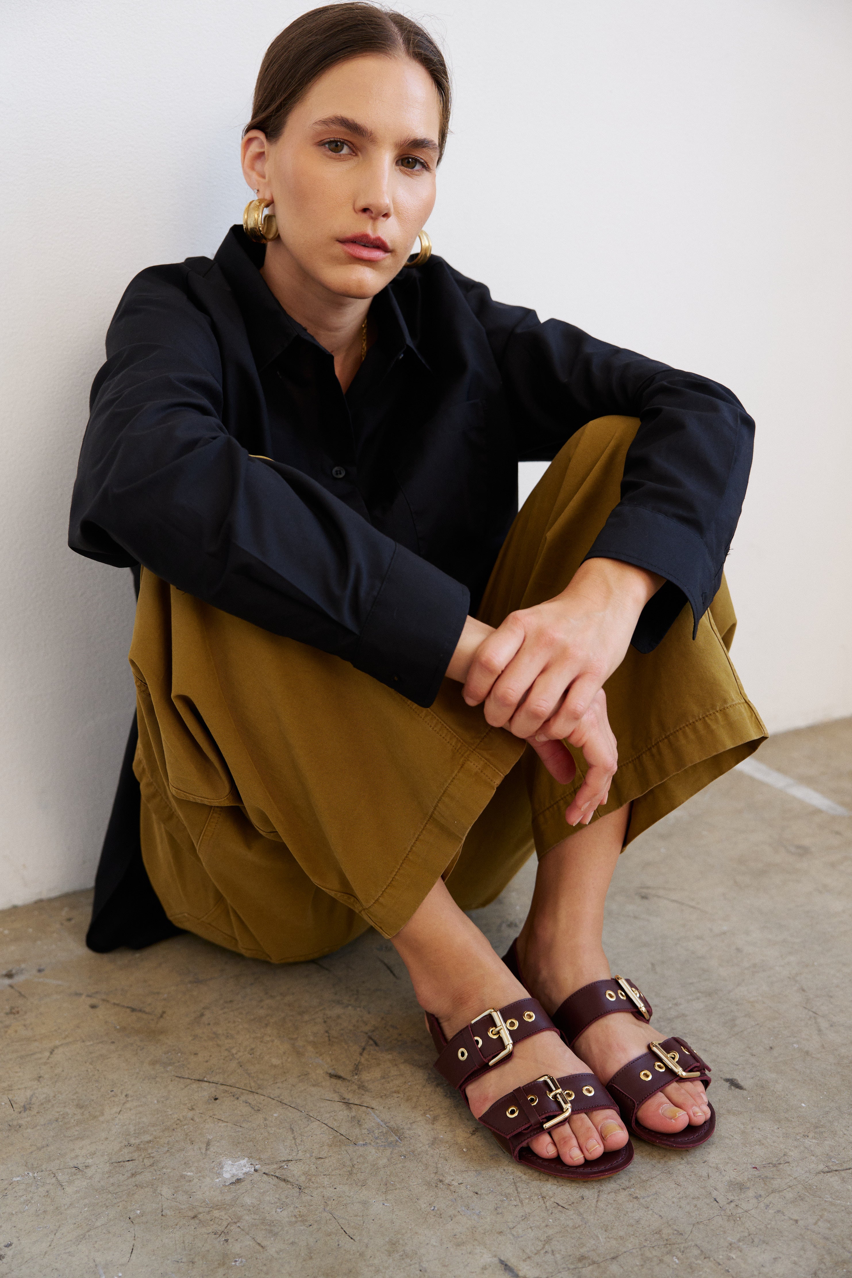 The Baggy Painter Crop in Avo