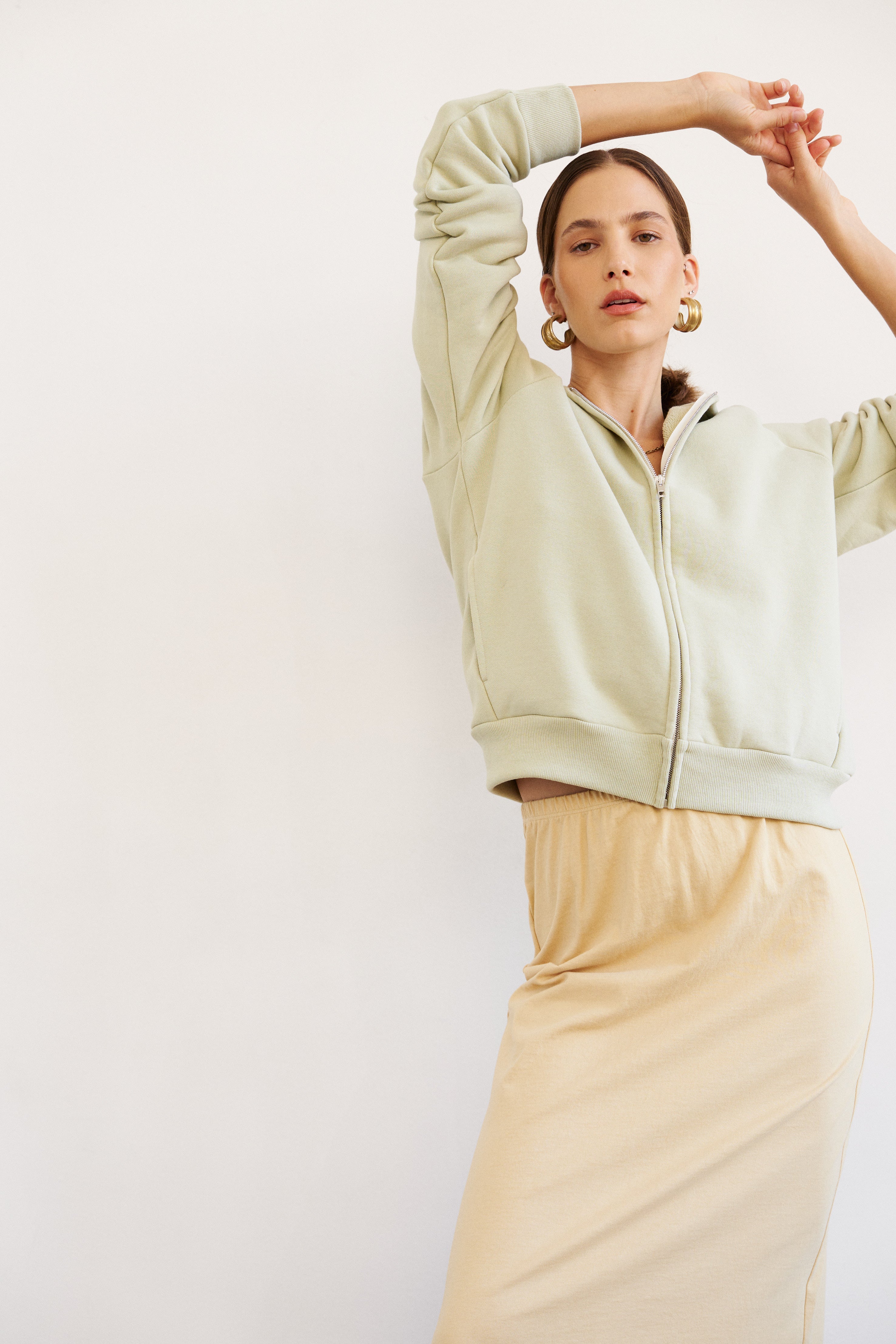 The Column Skirt in Butter