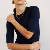 The Rib Elbow Crew in Navy