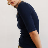 The Rib Elbow Crew in Navy