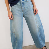 The Crop Painter in Worn Indigo