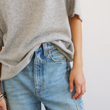 The Crop Painter in Worn Indigo