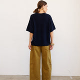 The Cashmere Tee in Navy