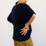 The Cashmere Tee in Navy