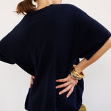The Cashmere Tee in Navy
