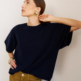 The Cashmere Tee in Navy